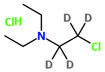 MC085467 2-Chloro-N,N-diethylethylamine-d4 hydrochloride (image for) MC085467 2-Chloro-N,N-diethylethylamine-d4 hydrochloride